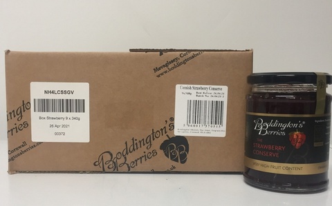 Strawberry Conserve - 340g Jars (Box of 9)