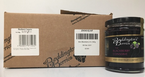 Blackberry Conserve - 340g Jars (Box of 9)