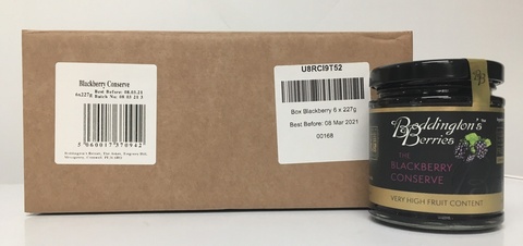 Blackberry Conserve - 227g Jars (Box of 6)