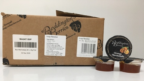 Orange Marmalade - 28g Individual Portions (Box of 80)