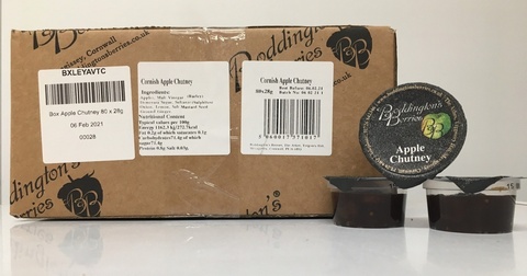 Apple Chutney - 28g Individual Portions (Box of 80)