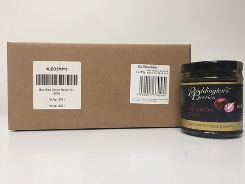Red Onion Relish - 227g Jars (Box of 6)