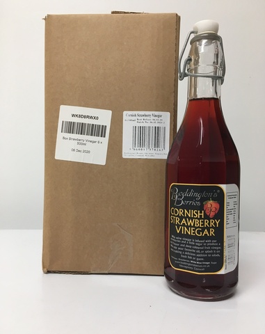 Strawberry Vinegar - 500ml Bottles (Box of 6)